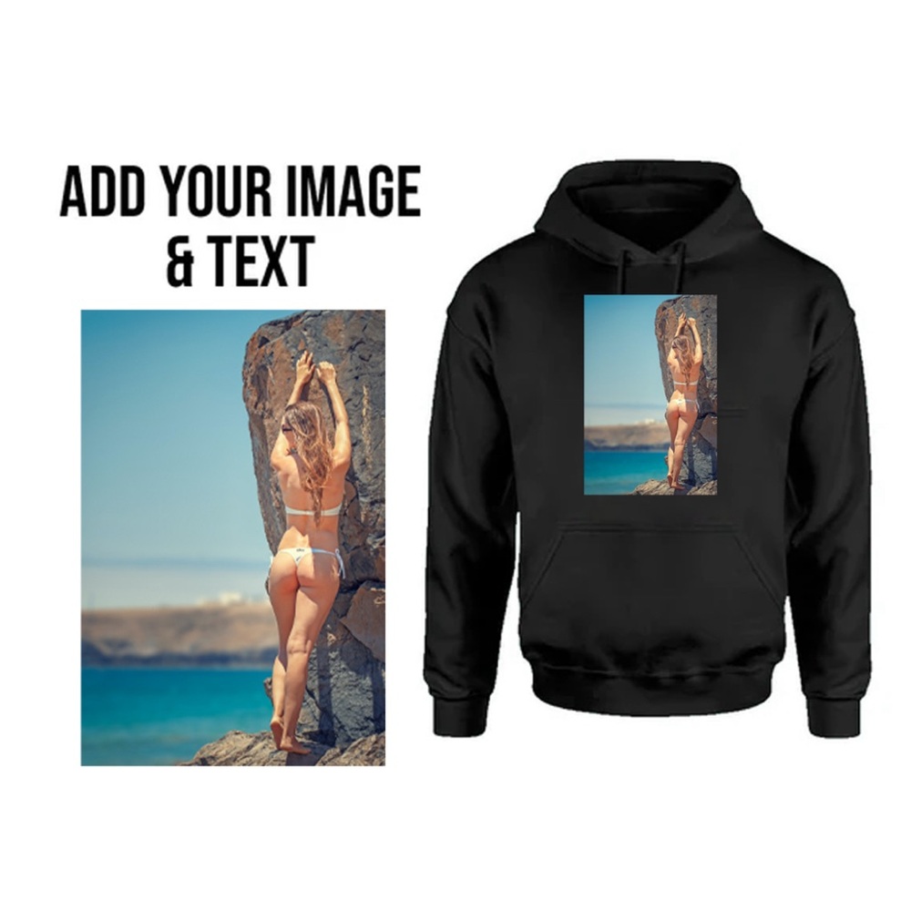 Adult Magazine Add Your Image Custom Sexy Image Hoodie (NSFW)